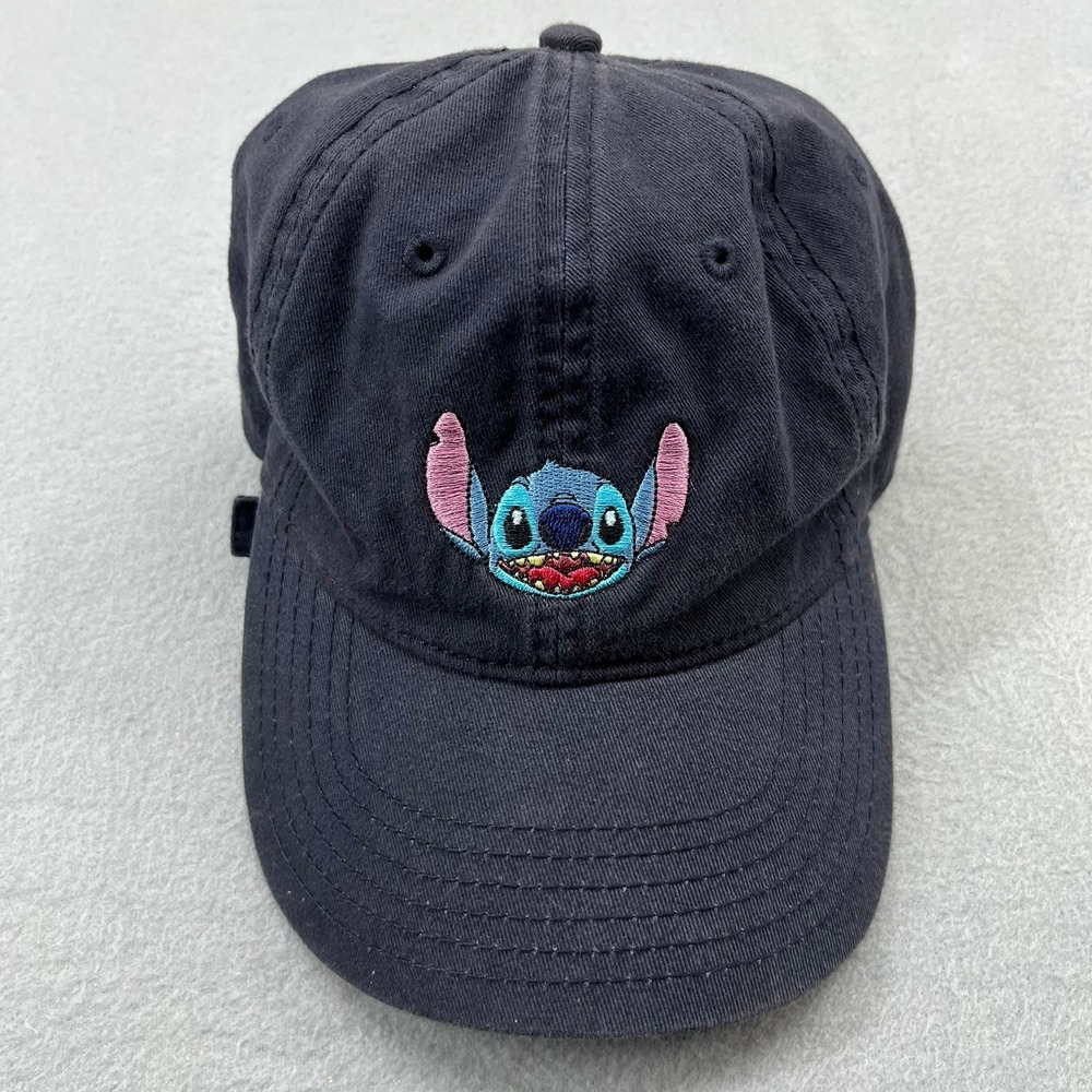 Disney Lilo & Stitch Embroidered Navy‎ Blue Adjustable Dad Hat Baseball Cap